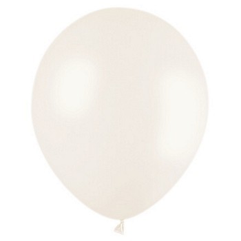 Pastel White Latex Balloon Helium Inflated