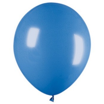 Blue Latex Balloon Helium Inflated