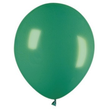 Green Latex Balloon Helium Inflated