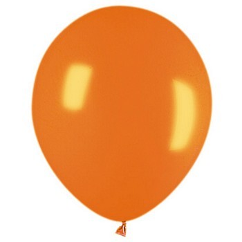Orange Latex Balloon Helium Inflated