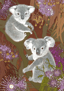 Koalas Greeting Card A23