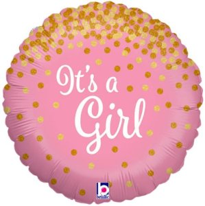 It's A Girl Foil Balloon