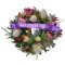 Anzac wreath featuring native Australian protea flowers and greenery